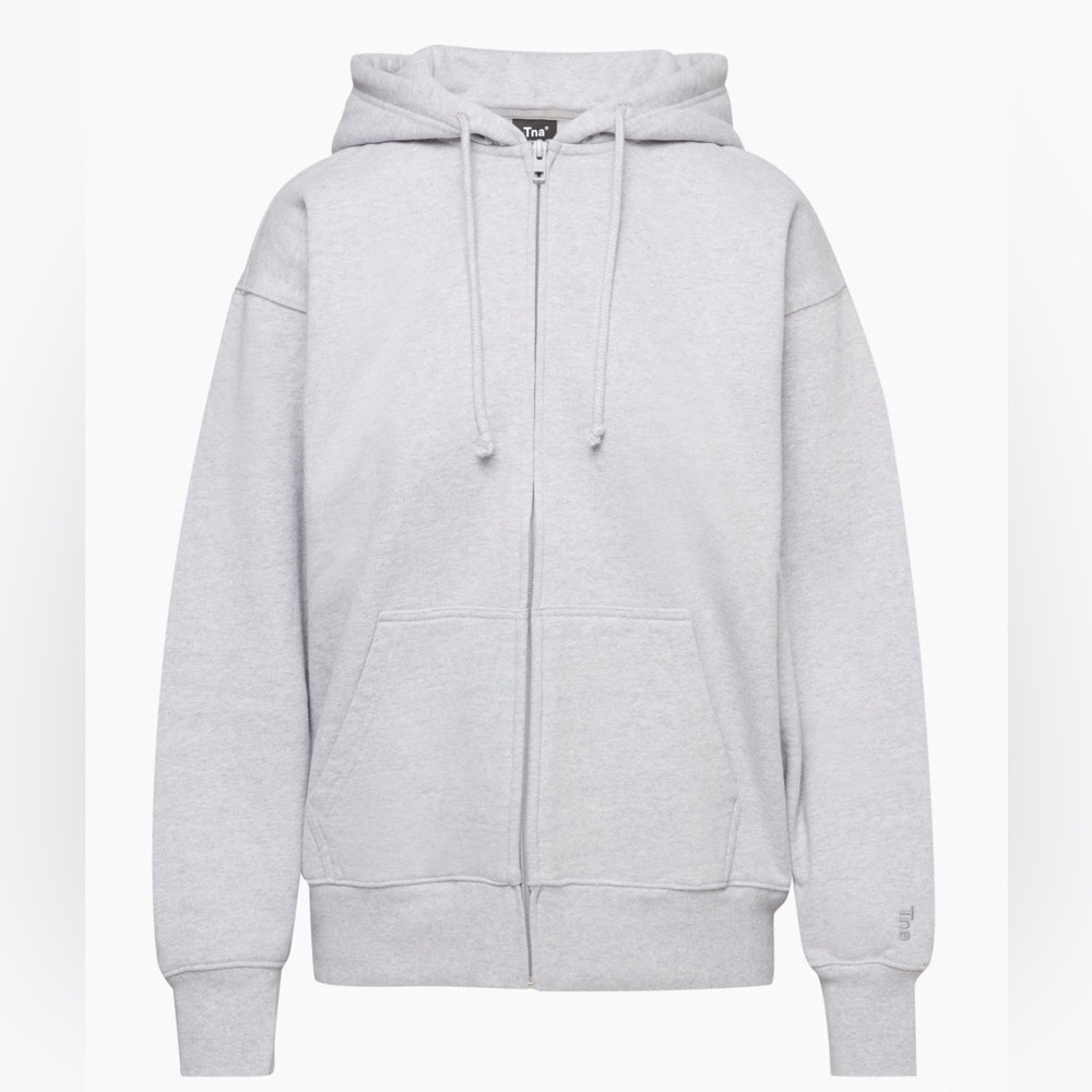 Light gray Aritzia zip up